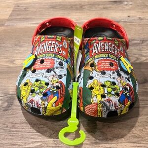 CROCS Marvel Superhero Clogs with Red Straps